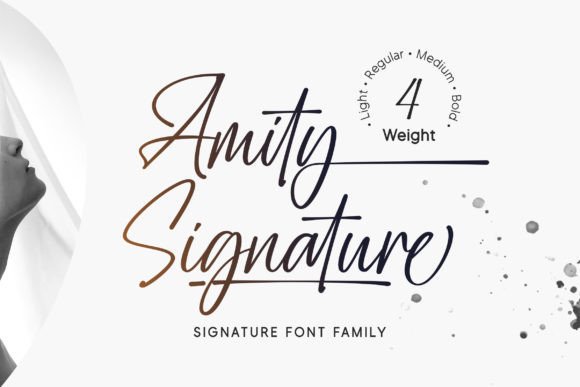 Amity Signature Font for Handmade Brands