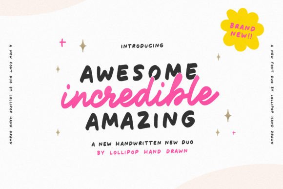 Awesome Incredible Amazing: The Handwritten Font for Marketers