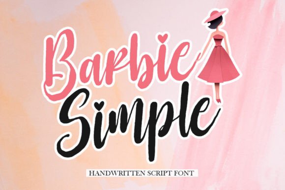 Barbie Simple Font for Social Media and Logos