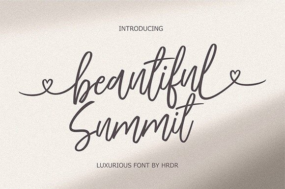 Beautiful Summit Font for Modern Web Design