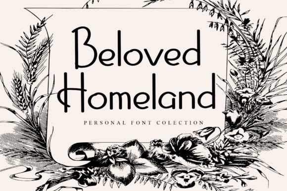 Beloved Homeland Font for Elegant Campaign Design