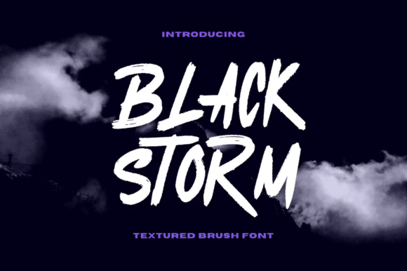 Black Storm Typeface for Bold Editorial Design