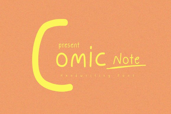 Comic Note: A Playful Handwritten Font for Creative Designs