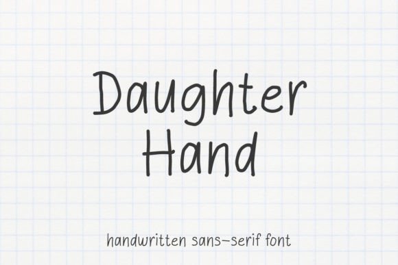 Daughter Hand: A Minimalist Typeface for Crafters