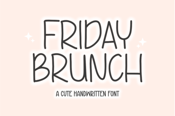 Friday Brunch Typeface for Editorial Design