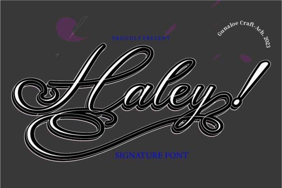 Haley: A Signature Calligraphy Font for Editorial Design