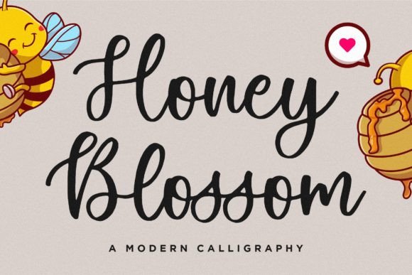 Honey Blossom: A Modern Calligraphy Font for Marketers
