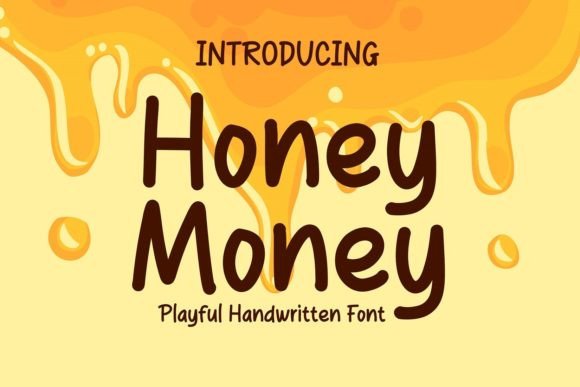 Honey Money Font for Small Business Branding