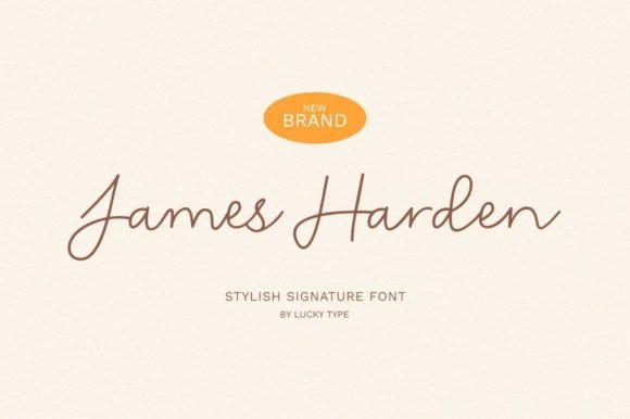 James Harden Font for Timeless Brand Identity