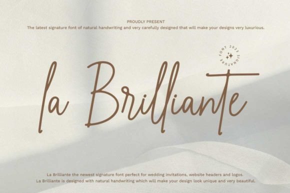 La Brilliante Typeface for Elegant Editorial Design