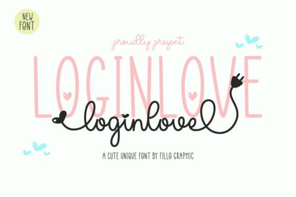 Login Love Font for Modern Web Design