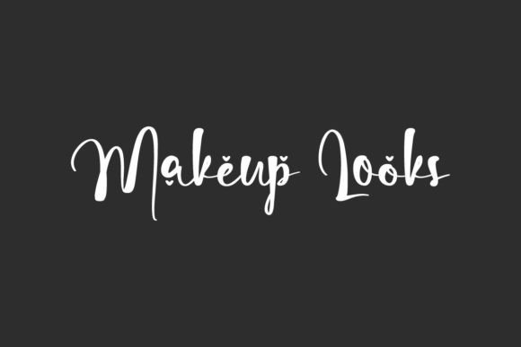 Makeup Looks: A Romantic Script Font for Editors