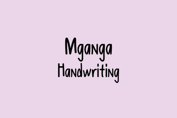 Mganga: A Friendly Handwritten Font for Branding