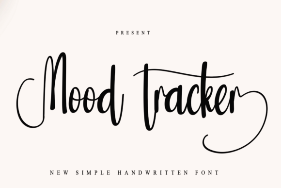 Mood Tracker: A Playful Script Handwritten Font for Branding