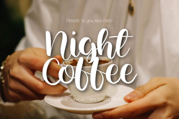 Night Coffee Font Review for Elegant Branding
