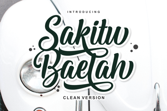 Sakitu Baelah Clean Typeface for Editorial Design