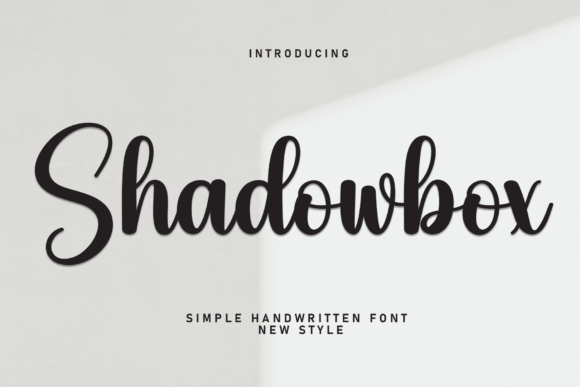Shadowbox: A Handwritten Font for Branding