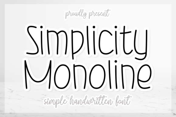 Simplicity Monoline: A Friendly Web Typeface