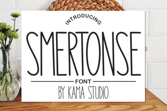Smertonse: A Skinny Handwritten Font for Editorial Design