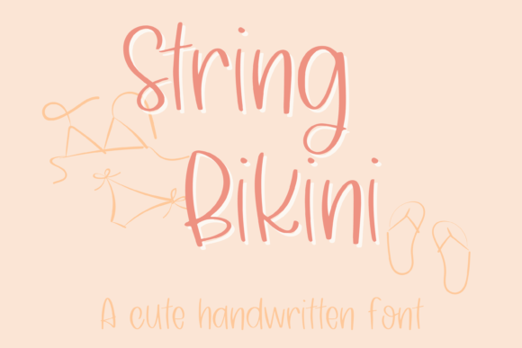 String Bikini Font for Bold Campaign Visuals