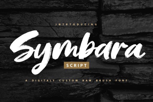 Symbara: A Bold Brush Font for Editorial Design