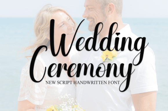 Wedding Ceremony Font for Editorial Design
