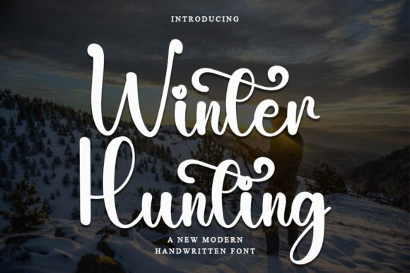 Winter Hunting Font for Handmade Branding