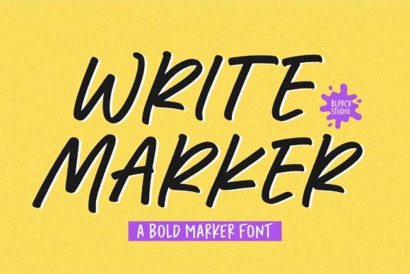 Write Marker: A Quirky Handwritten Font for Editorial Design